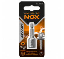 Ключ-насадка магнитная 13х48мм карта(1 шт) 