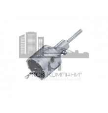 Коронка твердосплавная по бетону 80 мм в сборе с хвостовиком SDS PLUS М22 (шт.)