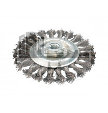 Щетка-крацовка для УШМ,дисковая,крученная проволока,диаметр 200мм,посадочный диаметр 22,2 мм
