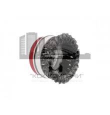 Щетка для болгарки, металлический обод 100мм М14 "чашка" крученая металлическая проволока 