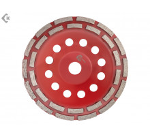 Чашка алмазная 180мм Сегментная двухрядная (1 шт) 