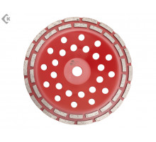 Чашка алмазная 230мм Сегментная двухрядная (1 шт) 