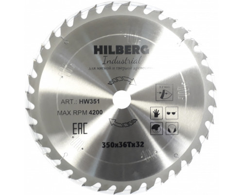Диск пильный 350*32*36Т Industrial Дерево (1 шт) Диск пильный 350*32*36Т Industrial Дерево (1 шт)
