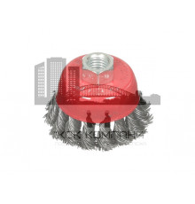 Щетка-крацовка для УШМ,крученная проволока,"чашка" 125мм,присоединительная гайка М14/Remocolor