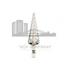 Сверло по металлу  6-30 мм ступенчатое для отверстий 6,9,10,12,14,16,18,20,22,24,26,28,30 мм.