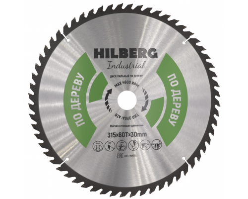 Диск пильный 315*30*60Т Industrial Дерево (1 шт) Диск пильный 315*30*60Т Industrial Дерево (1 шт)