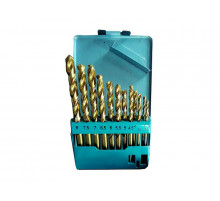 Набор нитридтитановых сверл по металлу, 13 предметов, пластмассовый короб (уп.)