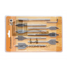 Набор сверл перов. по дер. 9 предметов 14-16-18-20-22-25-30х152мм,удлинит, ключ угловой