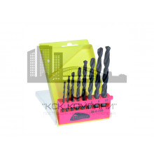 Набор сверл по металлу, 8 предм. 3,0-10,0 мм, шаг через 1,0 мм, пластмассовый короб