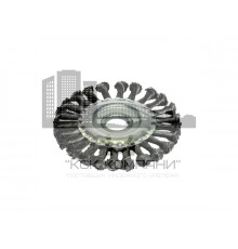 Щетка для болгарки, 175 мм посадочный D 22 мм плоская крученая проволока Распродажа 