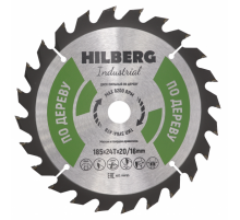 Диск пильный 185*20/16*24Т Industrial Дерево (1 шт)