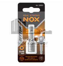 Ключ-насадка магнитная 8х48мм карта (1 шт) 