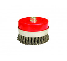 Щетка-крацовка для УШМ,усиленная,крученная проволока,"чашка" 100 мм,присоединительная гайка М14