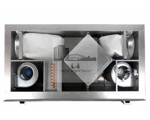 Компактная приточно-вытяжная установка с пластинчатым рекуператором BRISSAGO-EC HPW 1400