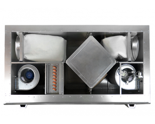 Компактная приточно-вытяжная установка с пластинчатым рекуператором BRISSAGO-EC HPW 1400