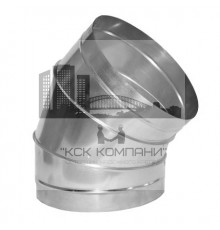 Отвод 45° Ø315 оцинк. сталь