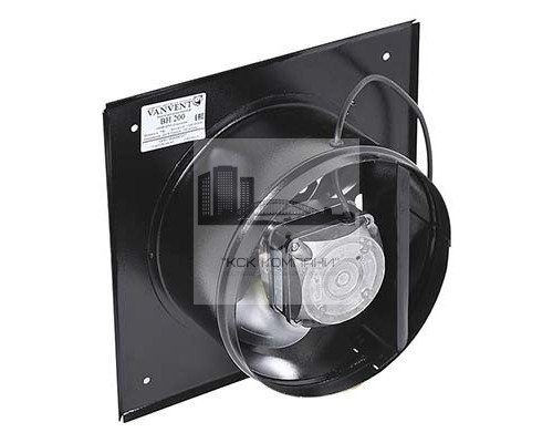 Вентилятор Ванвент ВН 250 настенный чёрный/белый (1100 m³/h)