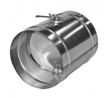 Дроссель-клапан с ручкой Ø300 оцинк. сталь