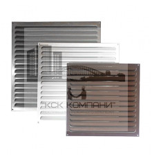 Решетка металлическая накладная РМ 450*450 окрашенная