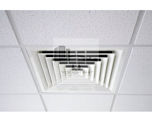 Пластиковая потолочная решётка диффузорного типа 600x600 Ванвент