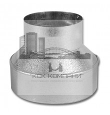 Переход Ø120x140 оцинк. сталь