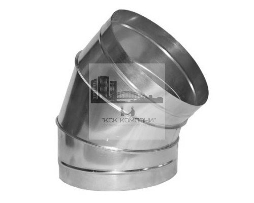 Отвод 45° Ø110 оцинк. сталь