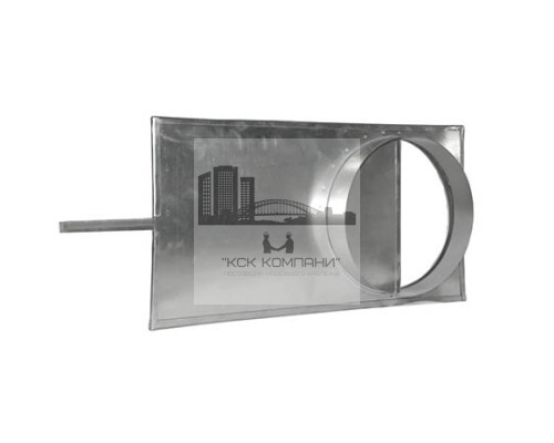 Шибер (задвижка) Ø350 оцинк. сталь