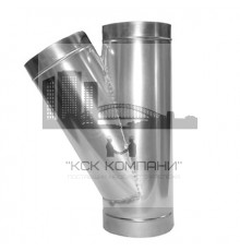 Тройник оцинкованный 45° Ø350