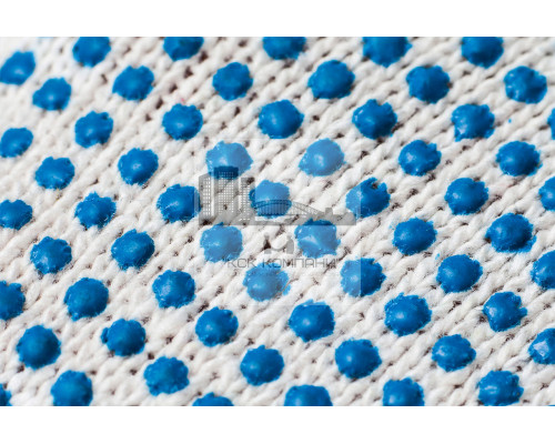 Перчатки х/б+пэ с ПВХ нанесением Точка, 10 класс вязки, 5 нитей