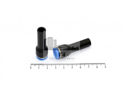 Фитинг пневматический цанговый пластиковый прямой переходной PGJ 10-8