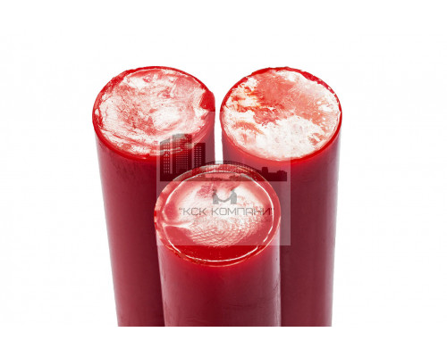 Полиуретан стержень Ф 55 мм (400 мм, 1.2 кг, красный, ШОР А85) Россия