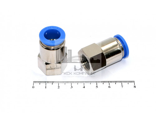 Пневмофитинг цанговый прямой с внутренней резьбой PCF 12-М14х1.5