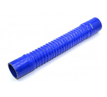 Патрубок силиконовый гофрированный усиленный Ф 55 мм L 400 мм
