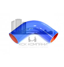 Патрубок силиконовый угловой Ф 63 мм L 150х150 мм, 90 град.