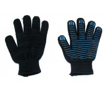 Перчатки х/б+пэ с ПВХ нанесением утепленные