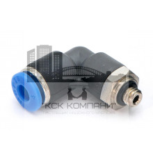 Пневмофитинг цанговый L-образный с наружной резьбой PL 4-М5х0.8
