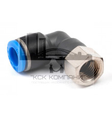 Пневмофитинг цанговый L-образный с внутренней резьбой PLF 10-02 (R1/4")