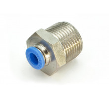 Пневмофитинг цанговый прямой с наружной резьбой PC 6-М20х1.5