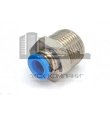 Пневмофитинг цанговый прямой с наружной резьбой PC 8-М20х1.5
