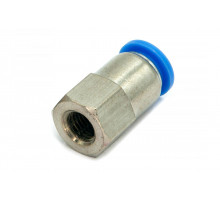 Пневмофитинг цанговый прямой с внутренней резьбой PCF 8-М8х1