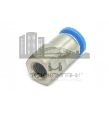 Пневмофитинг цанговый прямой с внутренней резьбой PCF 8-М8х1
