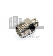 Пневмофитинг латунный прямой с наружной резьбой NPCT 4-03 (R3/8")