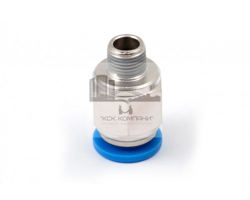 Пневмофитинг цанговый прямой с наружной резьбой PC 10-01 (R1/8)