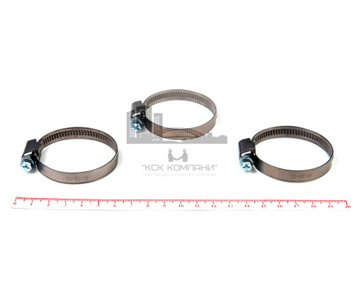 Хомут червячный 32-50/9 нерж. W2 (AISI 430)