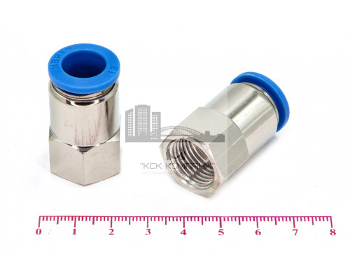 Пневмофитинг цанговый прямой с внутренней резьбой PCF 12-М16х1.5