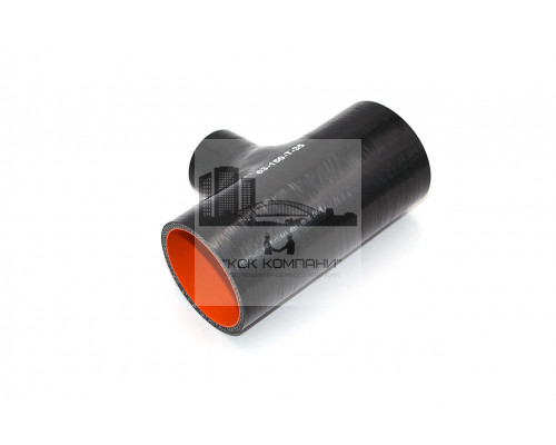 Патрубок силиконовый Т образный Ф 63 мм L 150 мм (отвод 35 мм)