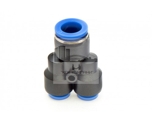 Фитинг пневматический цанговый пластиковый Y-образный переходной PW 12-8