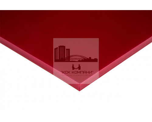 Полиуретан листовой 10 мм (500х500 мм, ~3.1 кг, красный) Россия