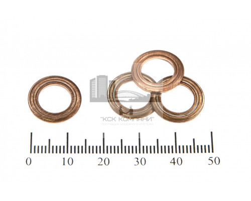 Шайба медная 9*15*0.7 (2 волны)