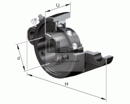 Подшипниковый узел 480208 (UCFL 208)